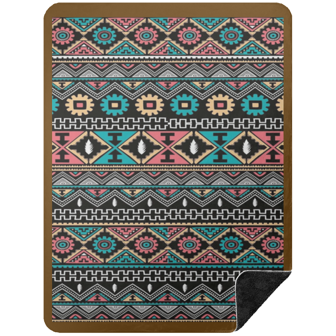 AZTEC 1 BSHL Premium Black Sherpa Blanket 60x80