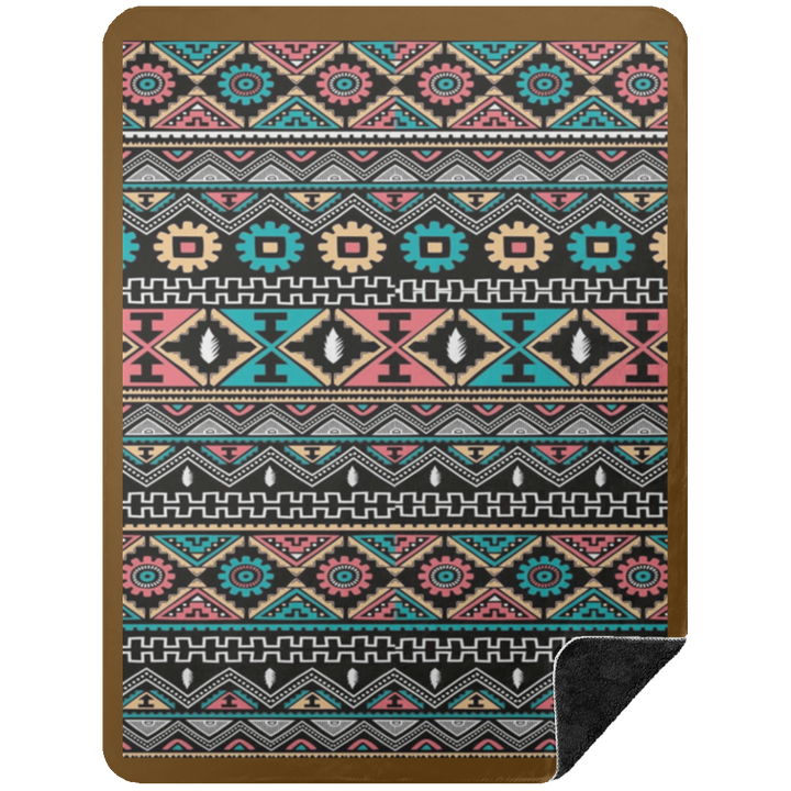 AZTEC 1 BSHL Premium Black Sherpa Blanket 60x80