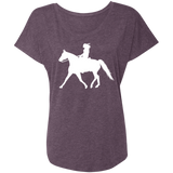 Missouri Fox Trotter LADY FINAL ART WHITE NL6760 Ladies' Triblend Dolman Sleeve