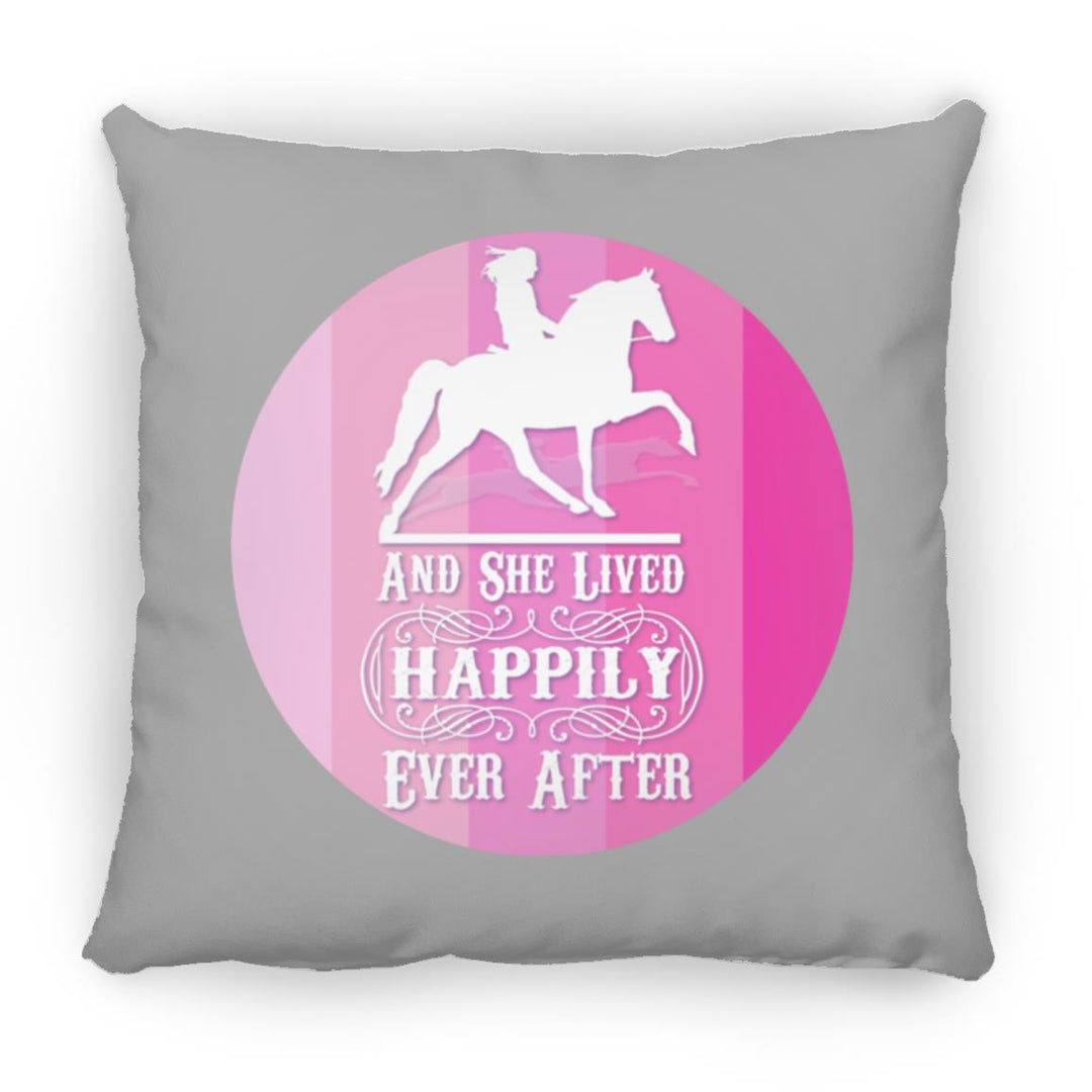 SHE LIVED HAPPILY TWH PLEASURE SHADES OF PINK ZP18 Large Square Pillow