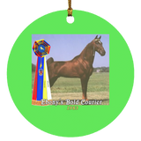 WGC EBONYS BOLD COURIER SUBORNC Circle Ornament