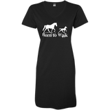 BORN TO WALK 3522 Ladies' V-Neck Fine Jersey Cover-Up