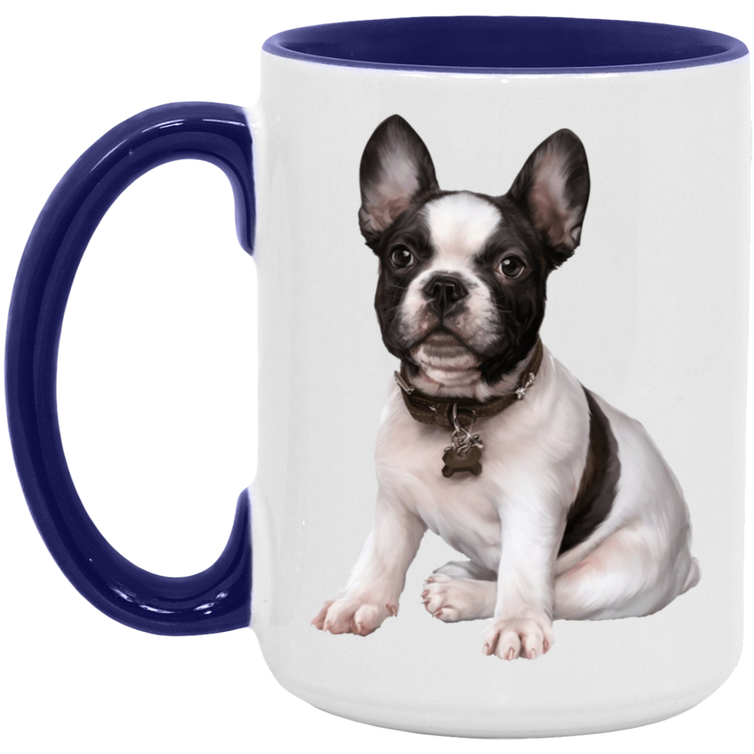 FRENCHIE PUPPY (5) AM15OZ 15oz. Accent Mug