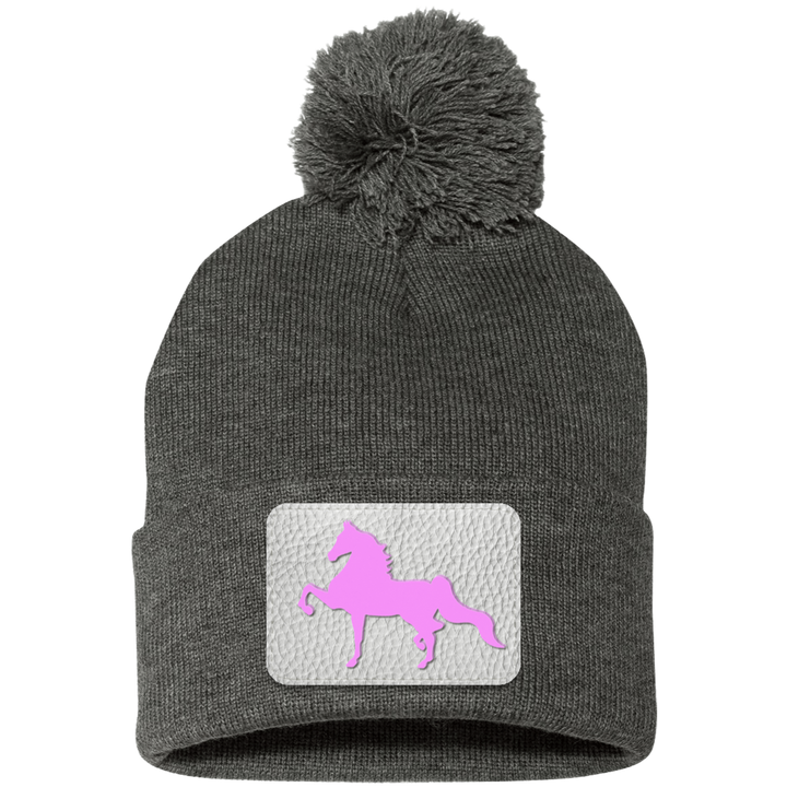 AMERICAN SADDLEBRED PINK SP15 Pom Pom Knit Cap - Patch