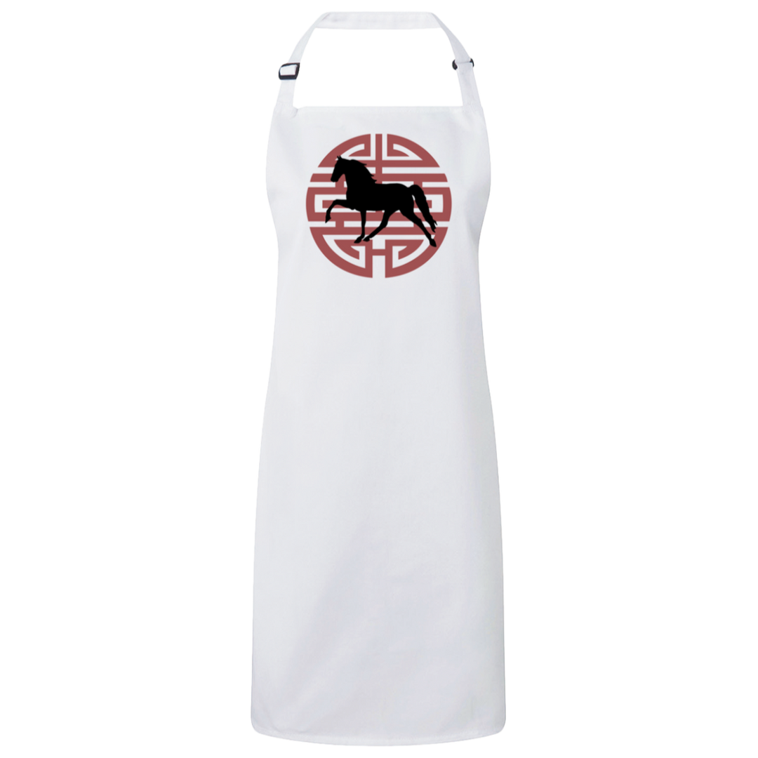 Tennessee Walking Horse Pleasure on Japanese Art RP150 Sustainable Unisex Bib Apron