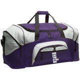 RIDE LIKE YOU STOLE HIM (WHITE) BG99 Colorblock Sport Duffel