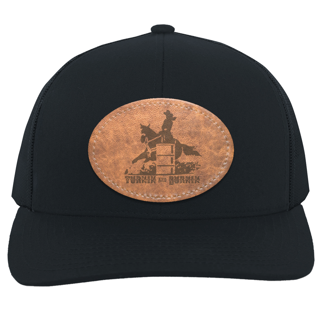 TURNIN AND BURNIN ON LEATHER 104C Trucker Snap Back - Patch