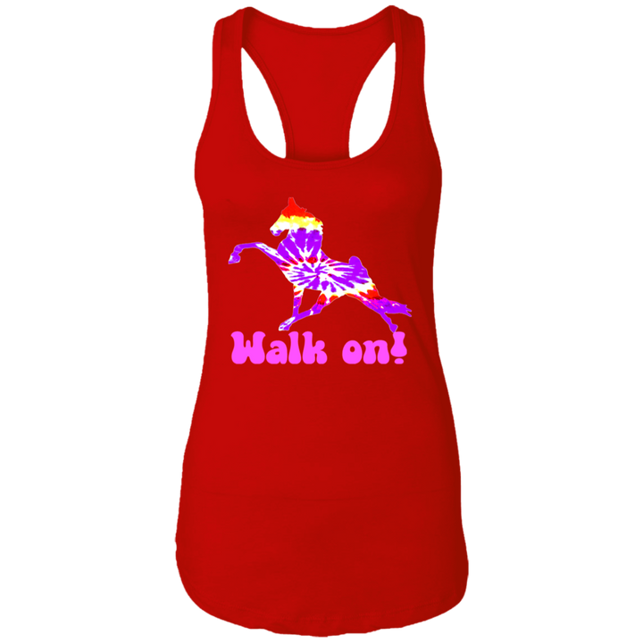 TIE DYE WALK ON NL1533 Ladies Ideal Racerback Tank