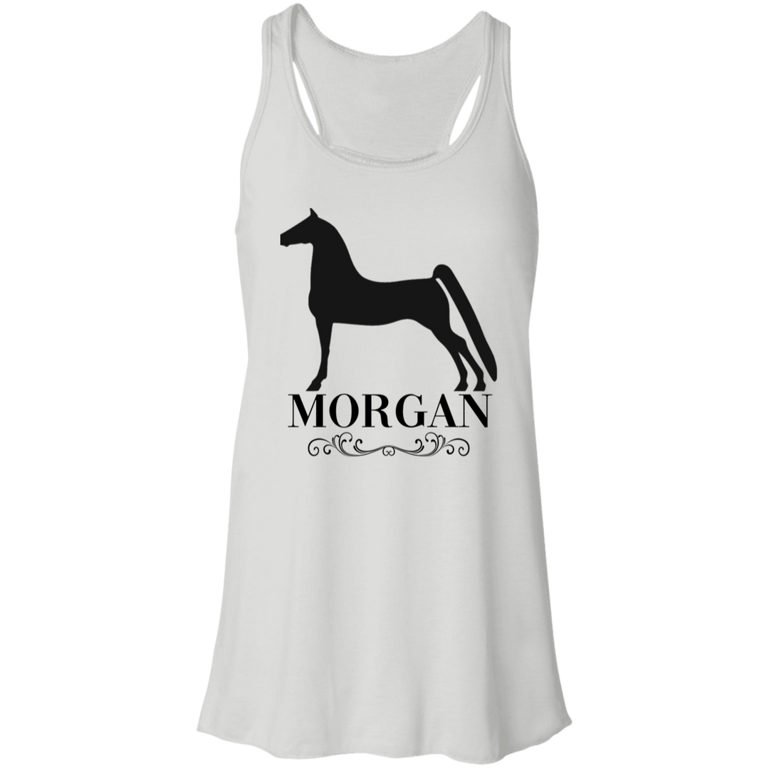 MORGAN STYLE 1 4HORSE B8800 Flowy Racerback Tank