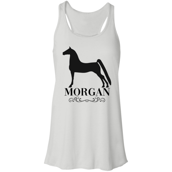 MORGAN STYLE 1 4HORSE B8800 Flowy Racerback Tank