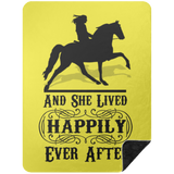 SHE LIVED HAPPILY EVER AFTER BLANKET TWH PLEASURE BSHL Premium Black Sherpa Blanket 60x80