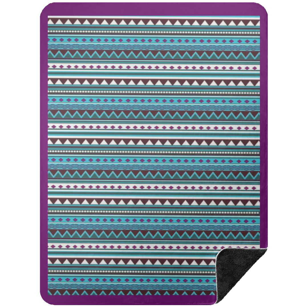 AZTEC 2 BSHL Premium Black Sherpa Blanket 60x80