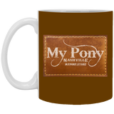 MY PONY NASHVILLE BRAND XP8434 11oz White Mug