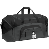 RACK ON RACKING (WHITE ART) BG99 Colorblock Sport Duffel