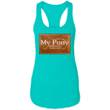 MY PONY NASHVILLE BRAND NL1533 Ladies Ideal Racerback Tank