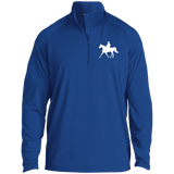 Missouri Fox Trotter WITH MALE RIDER WHITE ST850 1/2 Zip Raglan Performance Pullover
