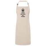 REAL DADS BUY PONIES (black) RP150 Sustainable Unisex Bib Apron