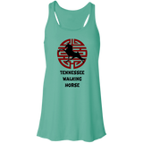TENNESSEE WALKING HORSE PERFORMANCE JAPANESE ART DRINK WEAR B8800 Flowy Racerback Tank