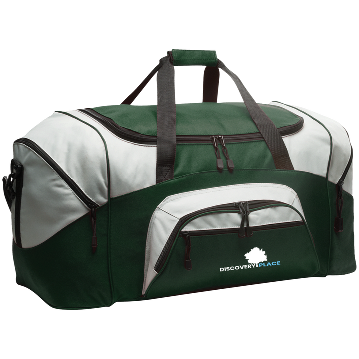DISCOVERY PLACE LOGO 2023 DESIGN 1 BG99 Colorblock Sport Duffel