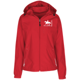 MISSOURI FOX TROTTER (white) 4HORSE LST76 Ladies' Jersey-Lined Hooded Windbreaker