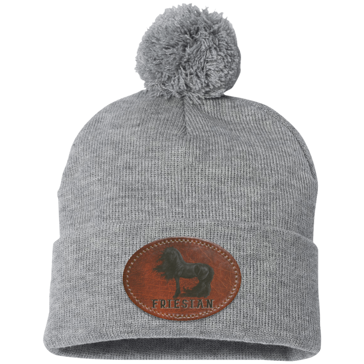 FRIESIAN ON LEATHER SP15 Pom Pom Knit Cap - Patch
