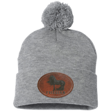 FRIESIAN ON LEATHER SP15 Pom Pom Knit Cap - Patch