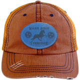 WALKIN ACROSS TENNESSEE TWH 6990 Distressed Unstructured Trucker Cap - Patch