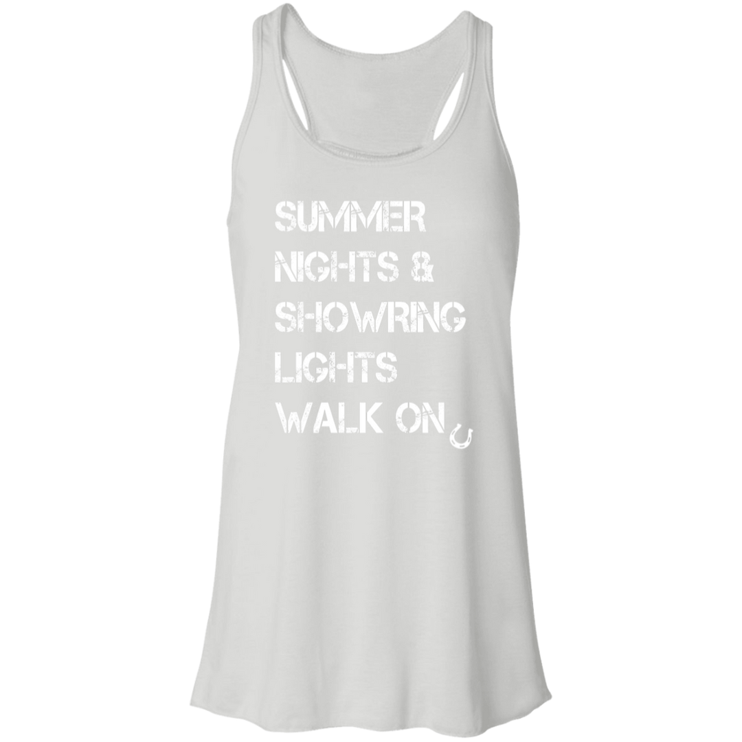 Summer Nights Showring Lights Walk On B8800 Flowy Racerback Tank