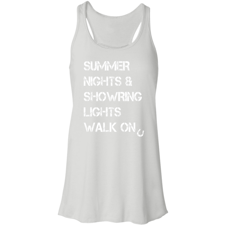 Summer Nights Showring Lights Walk On B8800 Flowy Racerback Tank