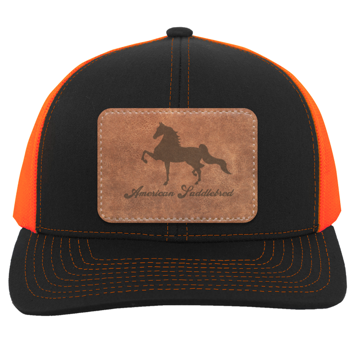 AMERICAN SADDLEBRED ON LEATHER 104C Trucker Snap Back - Patch