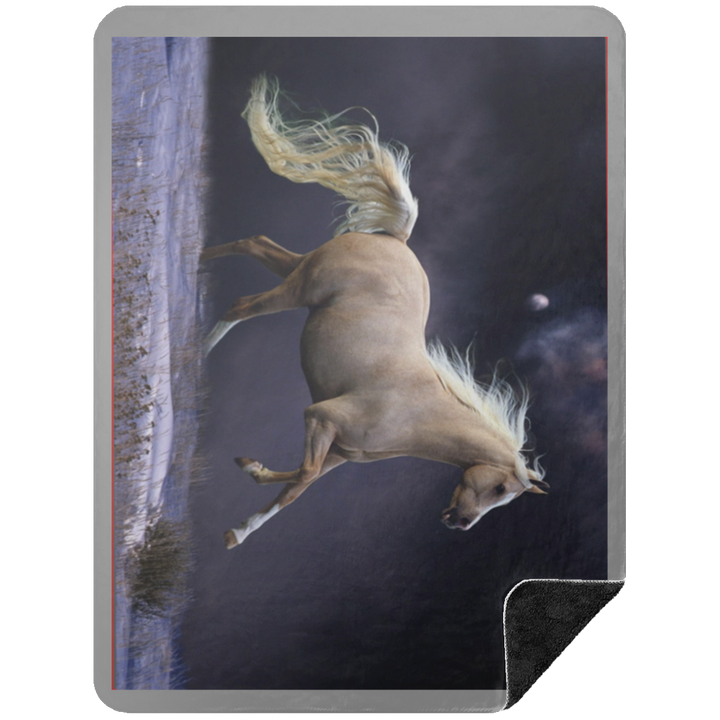 PALOMINO HORSE 1 BSHL Premium Black Sherpa Blanket 60x80