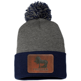 FRIESIAN ON LEATHER SP15 Pom Pom Knit Cap - Patch
