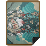 VINTAGE TAT 2 BSHL Premium Black Sherpa Blanket 60x80