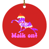 TIE DYE WALK ON SUBORNC Circle Ornament