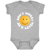 DON'T WORRY HE'S LEVEL (WHITE) 4424 Infant Fine Jersey Bodysuit