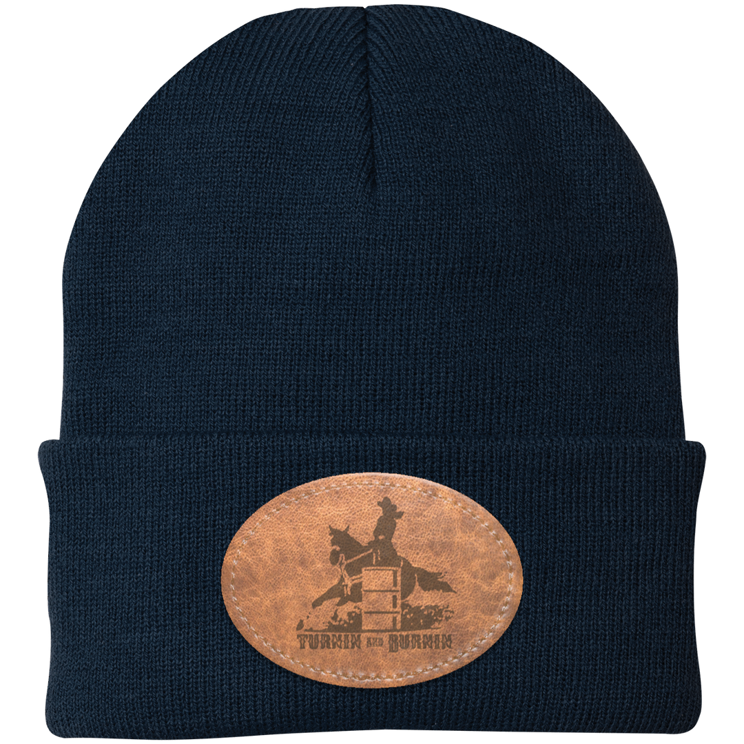 TURNIN AND BURNIN ON LEATHER CP90 Knit Cap - Patch