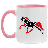 Rebel on the Rail Tennessee Walking Horse Pleasure AM11OZ 11 oz. Accent Mug