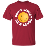 DON'T WORRY HE'S LEVEL (WHITE) G500 5.3 oz. T-Shirt