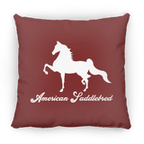AMERICAN SADDLEBRED (DESIGN 1) WHITE 4HORSE PILLOWS THREE SIZES