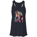 EQUINE ABSTRACT 1 4HORSE B8800 Flowy Racerback Tank