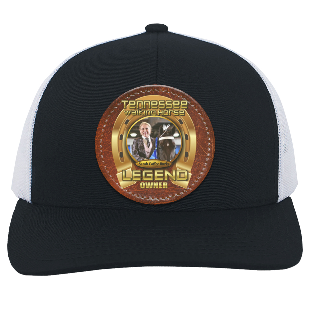 SARAH COFFEE BURKS (TWH LEGENDS) HAT 104C Trucker Snap Back - Patch