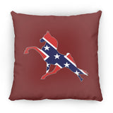 Rebel on the Rail Tennessee Walking Horse Performance ZP18 Large Square Pillow