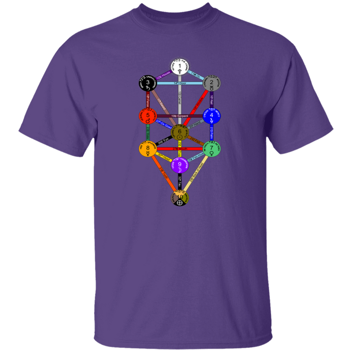 KABBAHLAH TREE OF LIFE 4HORSE G500 5.3 oz. T-Shirt