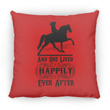 HAPPILY EVER AFTER (TWH Pleasure) Blk ZP16 Medium Square Pillow