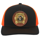 JOHN ALLAN CALLAWAY (Legends Series) Round Leather Patch 104C Trucker Snap Back - Patch
