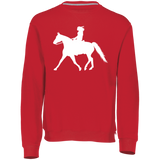 Missouri Fox Trotter LADY FINAL ART WHITE 698HBM Dri-Power Fleece Crewneck Sweatshirt