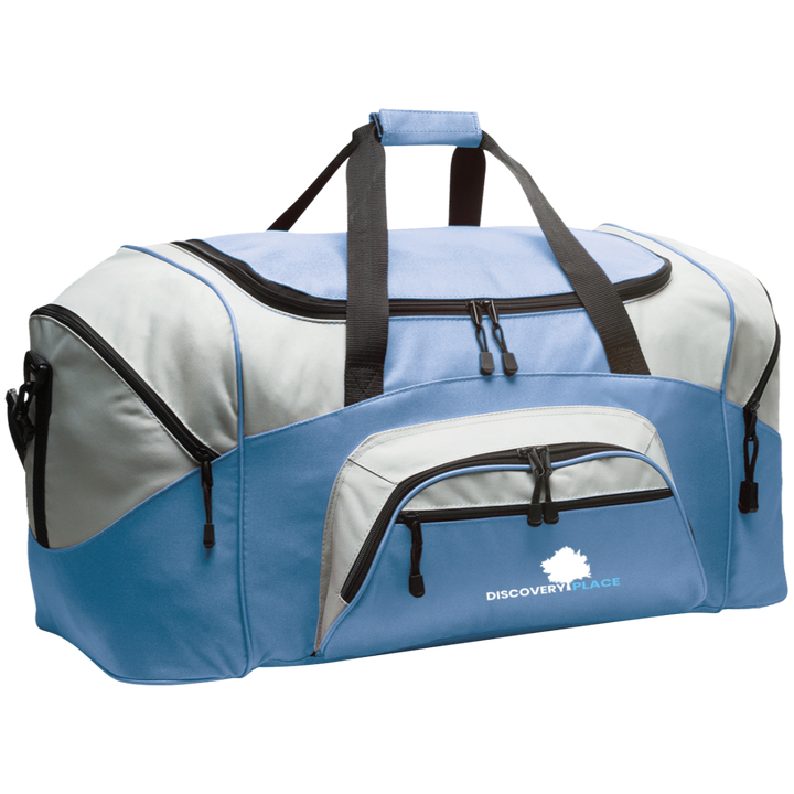 DISCOVERY PLACE LOGO 2023 DESIGN 1 BG99 Colorblock Sport Duffel