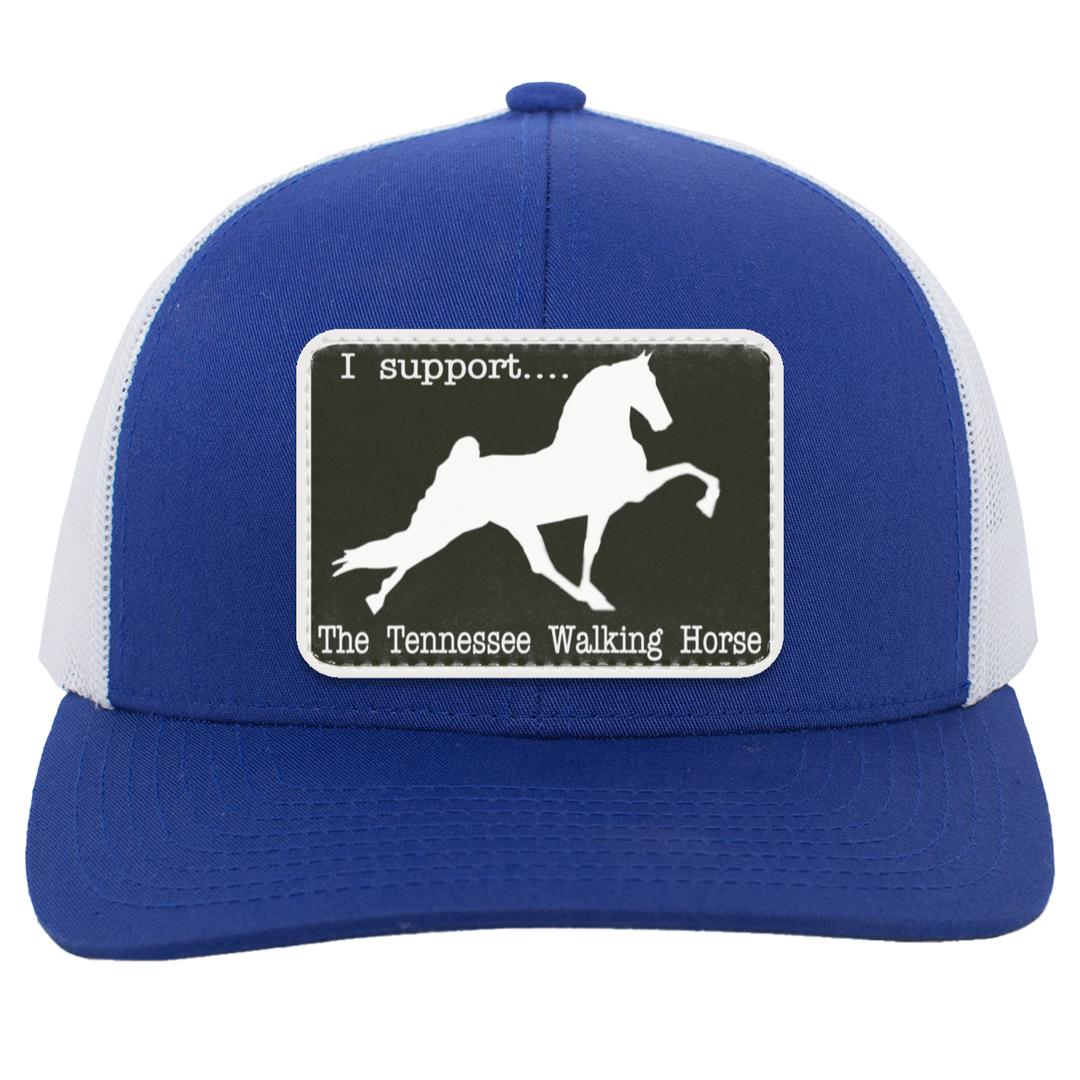 I SUPPORT THE TWH -RECTANGLE 104C Trucker Snap Back - Patch