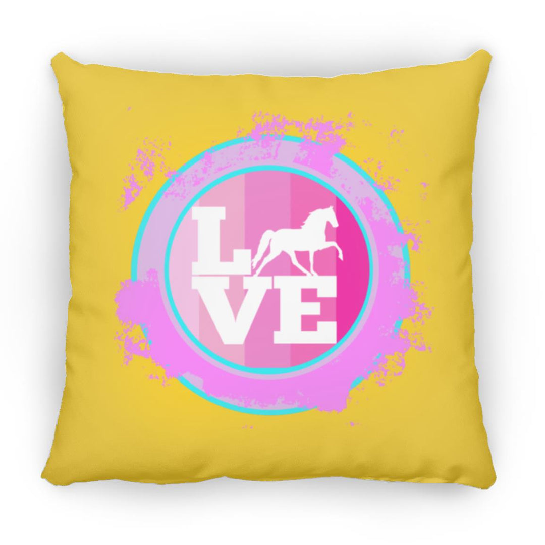 TWH PLEASURE BLEACH SPLATTER PINK TEAL ZP16 Medium Square Pillow