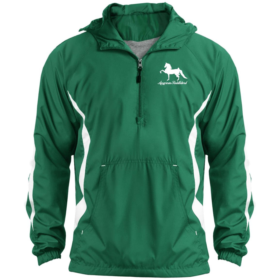 American Saddlebred 2 (white) JST63 Unisex Colorblock Raglan Anorak